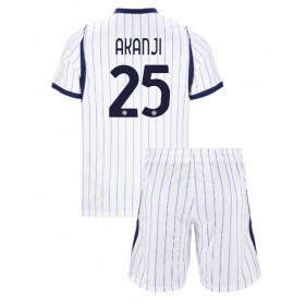 Inter Milan Manuel Akanji #25 Borta Kläder Barn 2026-27 Kortärmad (+ Korta byxor)